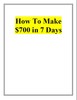 Thumbnail *new* 700 Bucks in 7 Days Report with MRR Thumbnail *new* 700 Bucks in 7 Days Report with MRR
