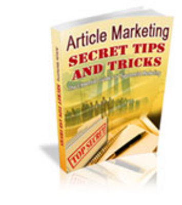 Product picture *must have*Article Marketing Secret Tips and Tricks with MRR
