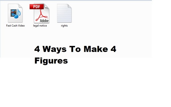 Product picture *must have*4 Ways To Make 4 Figures  With PLR