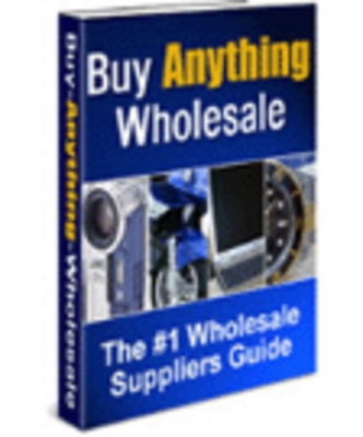 Product picture *new* Buy Anything Wholesale Report with MRR