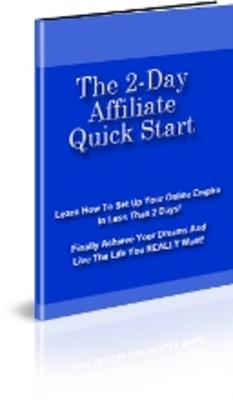 Product picture *new* 2 Days Affiliate Quick Start Special Report with PLR