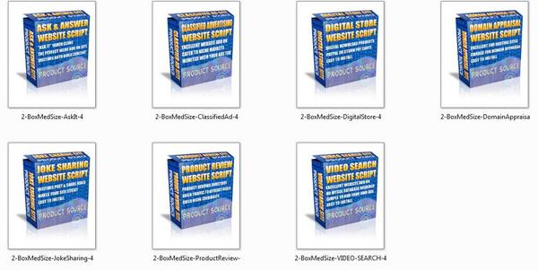 Product picture *new* 7 Website Scripts with Private Label Right