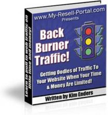 Product picture *new* Back Burner Traffic with MRR